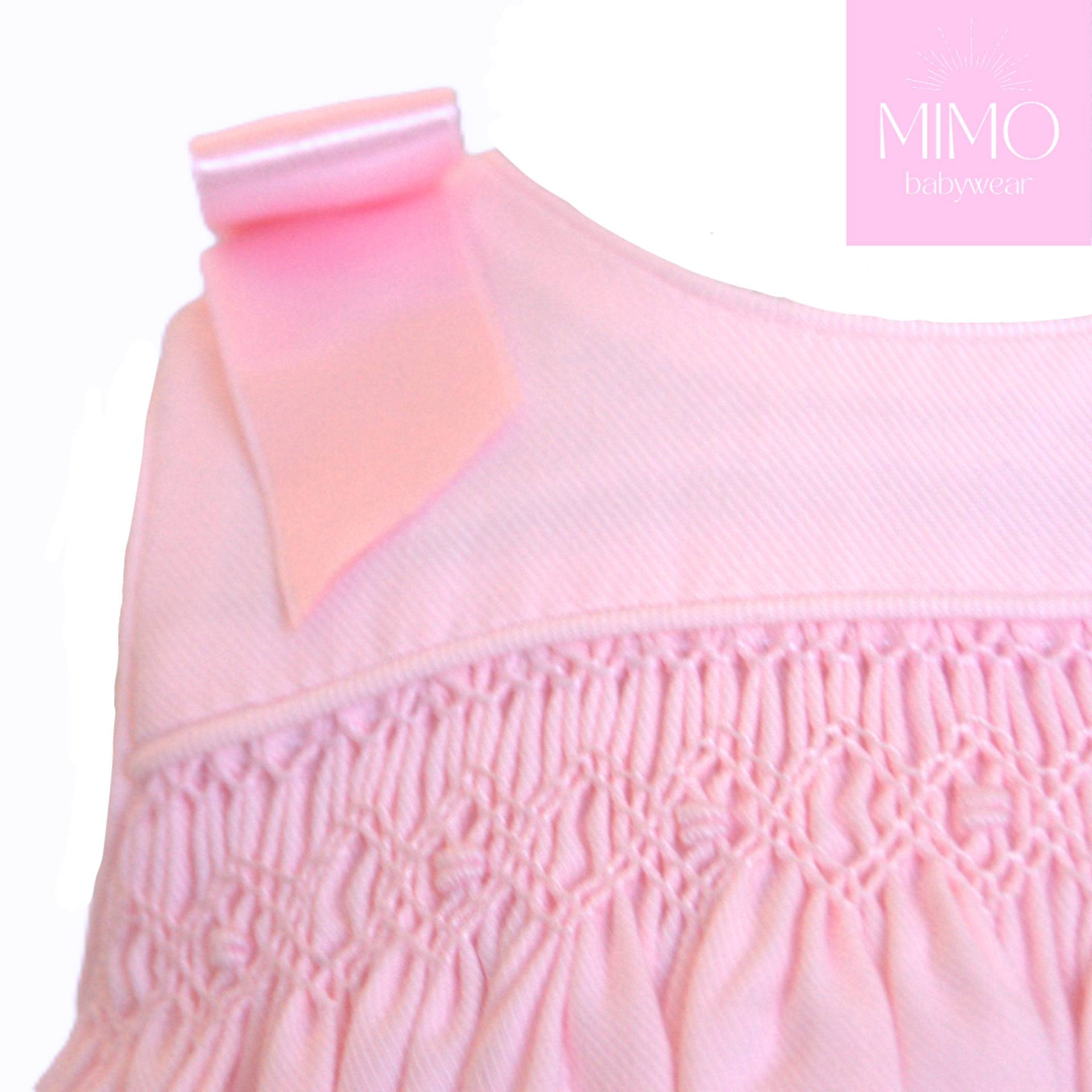 Faldón rosa (punto smock). - 9