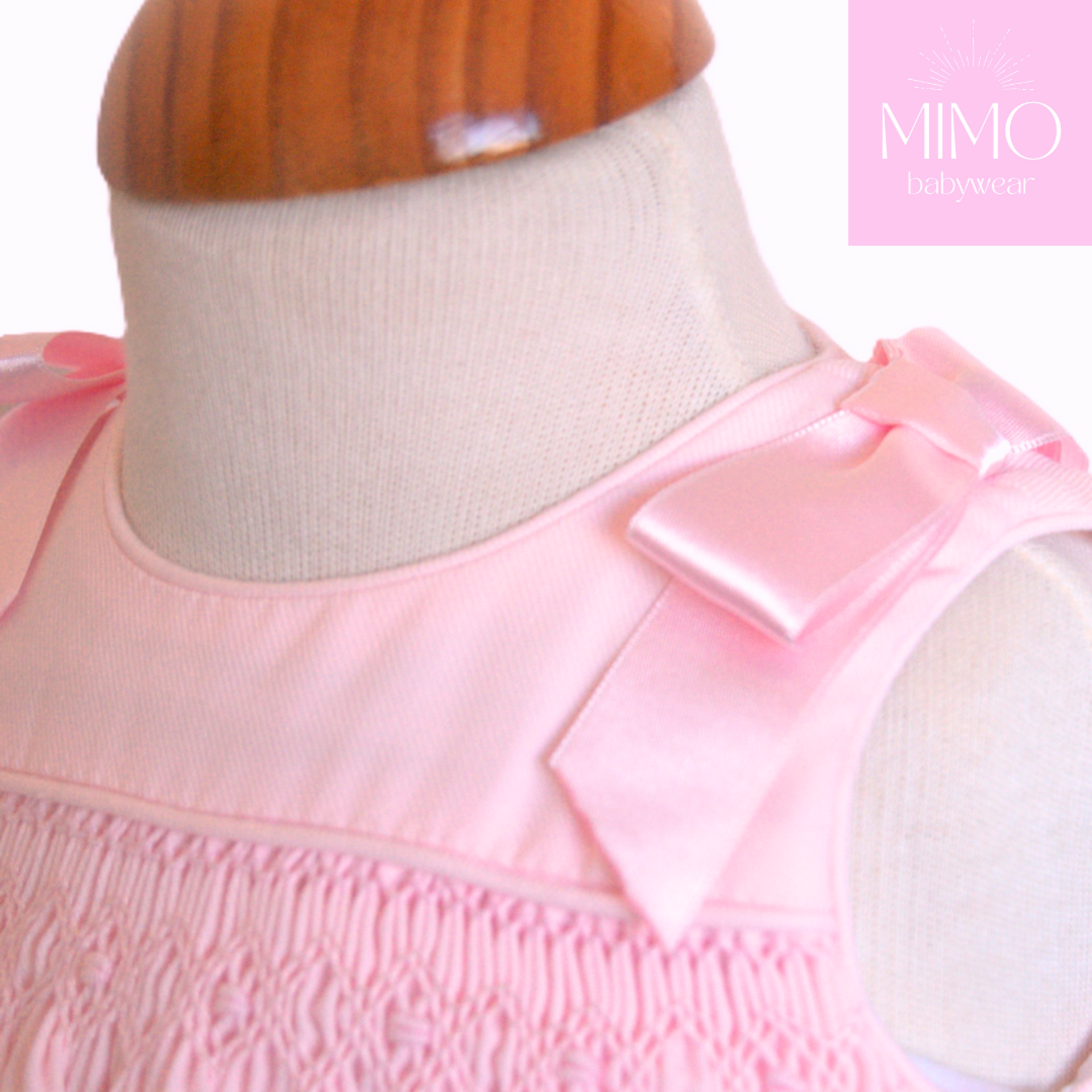 Faldón rosa (punto smock). - 4