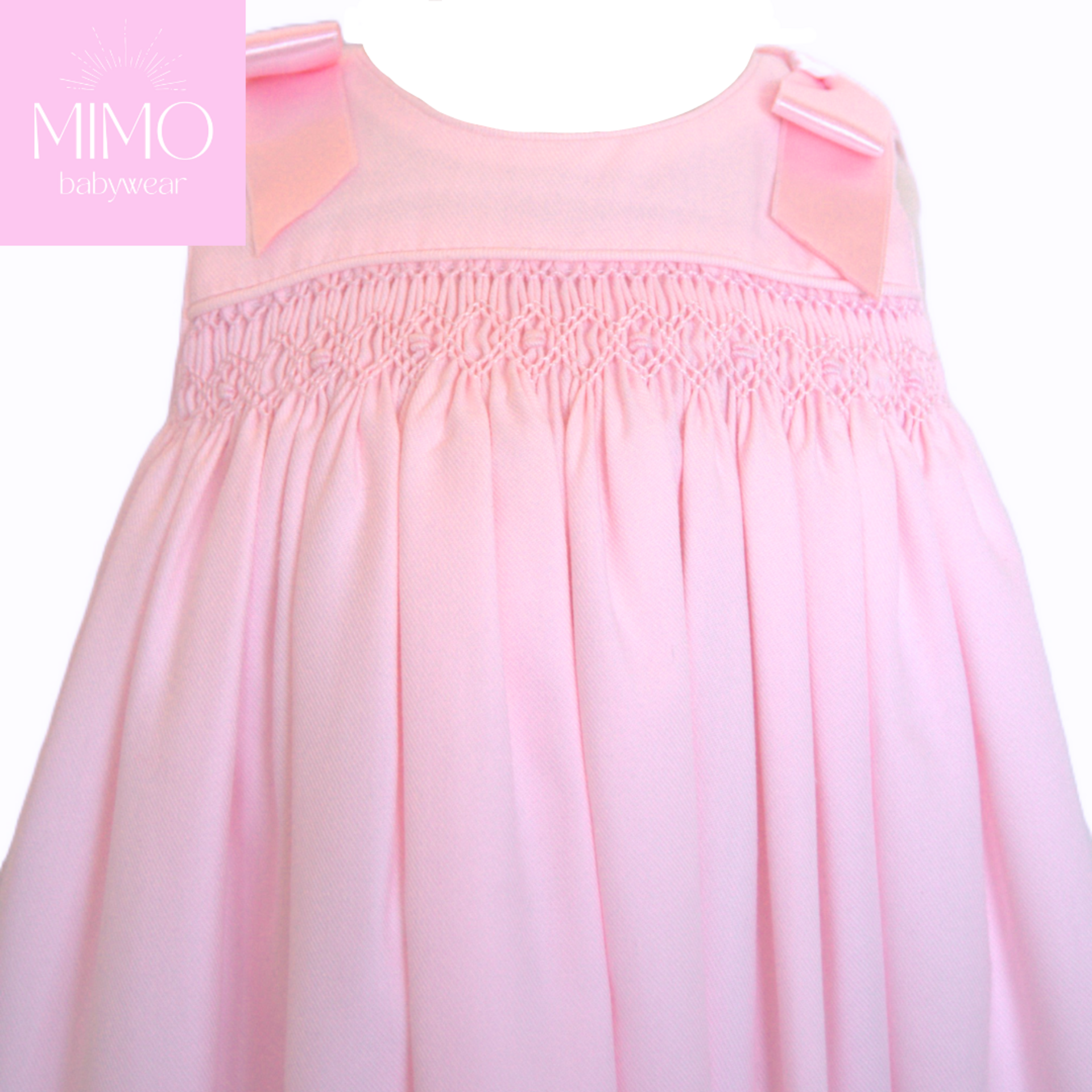 Faldón rosa (punto smock). - 3