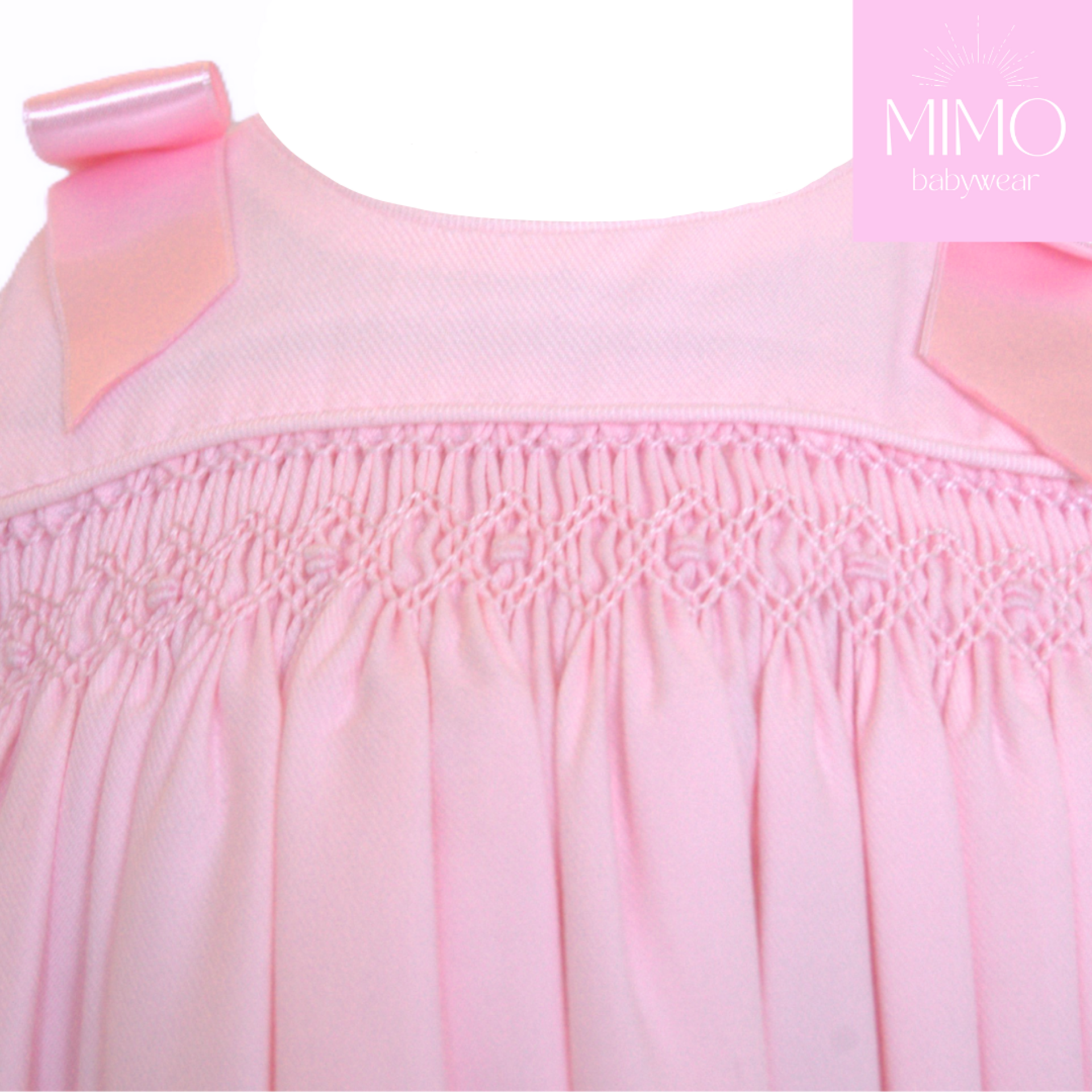 Faldón rosa (punto smock). - 10